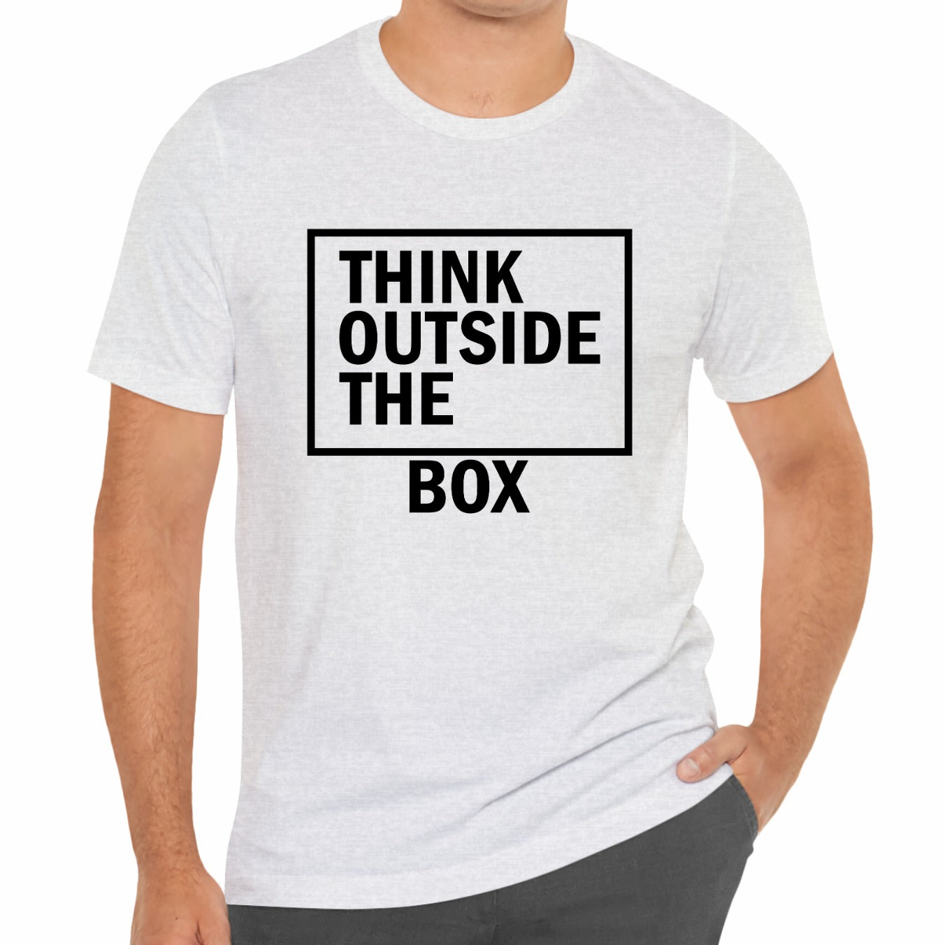 Think Outside The Box Funny Unisex T-Shirt