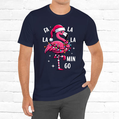 Fa La La-Mingo Funny Flamingo Unisex Christmas T-Shirt