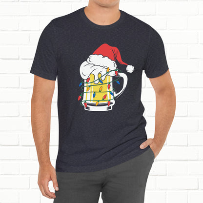 Christmas Beer And Lights Funny Unisex T-Shirt