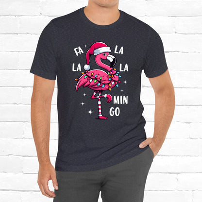 Fa La La-Mingo Funny Flamingo Unisex Christmas T-Shirt