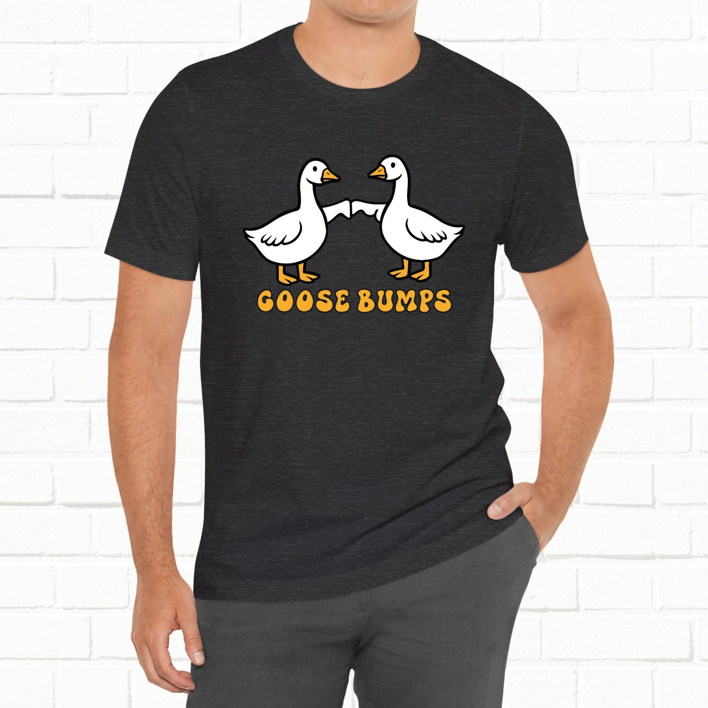 Goosebumps Ducks Geese Fist Pumping Funny Unisex Friendship Good Vibes T-shirt