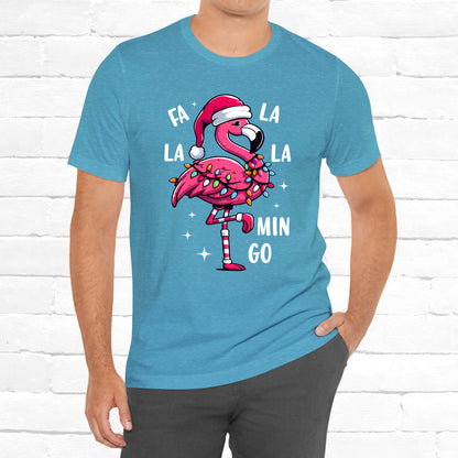Fa La La-Mingo Funny Flamingo Unisex Christmas T-Shirt
