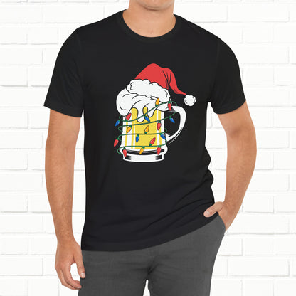Christmas Beer And Lights Funny Unisex T-Shirt