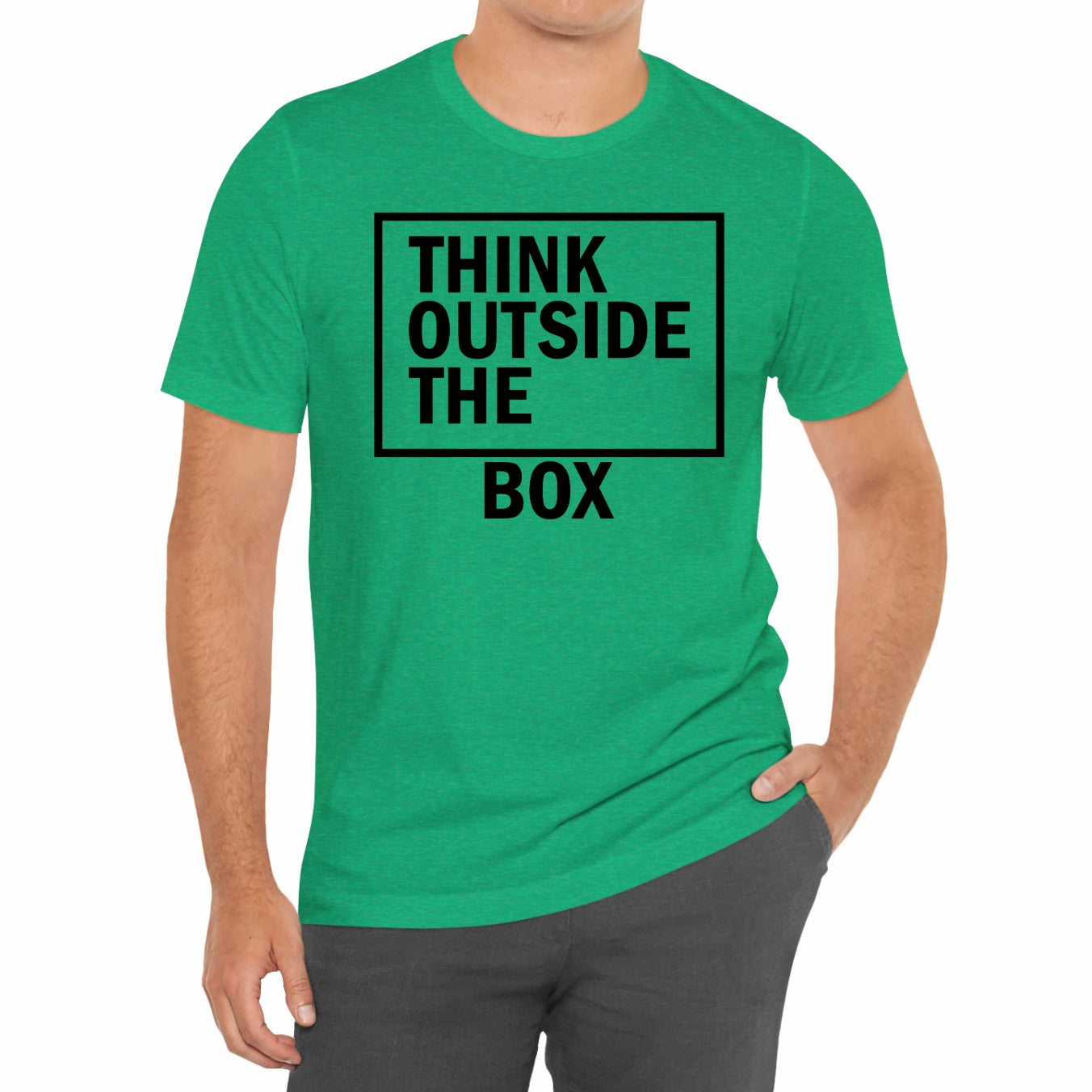 Think Outside The Box Funny Unisex T-Shirt