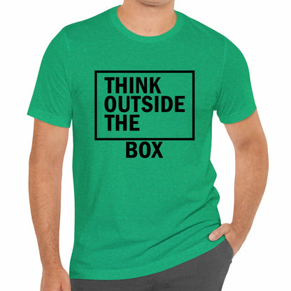 Think Outside The Box Funny Unisex T-Shirt