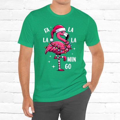 Fa La La-Mingo Funny Flamingo Unisex Christmas T-Shirt