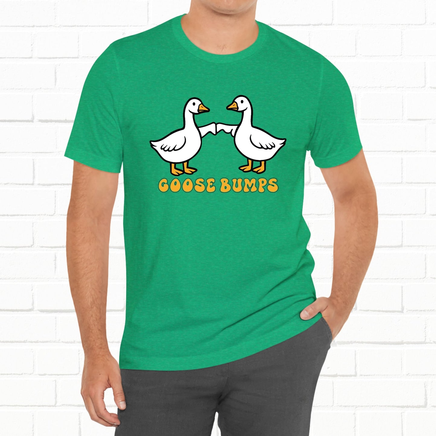 Goosebumps Ducks Geese Fist Pumping Funny Unisex Friendship Good Vibes T-shirt