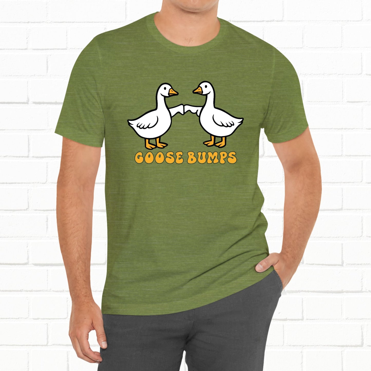 Goosebumps Ducks Geese Fist Pumping Funny Unisex Friendship Good Vibes T-shirt