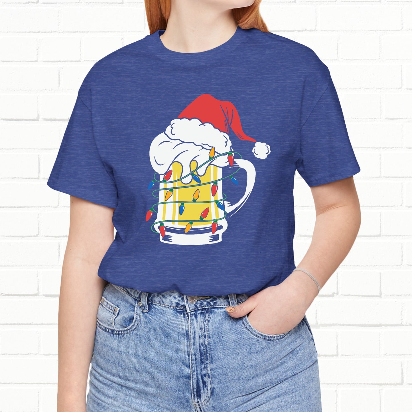 Christmas Beer And Lights Funny Unisex T-Shirt