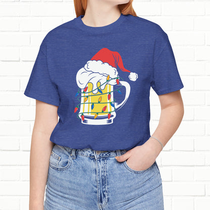 Christmas Beer And Lights Funny Unisex T-Shirt