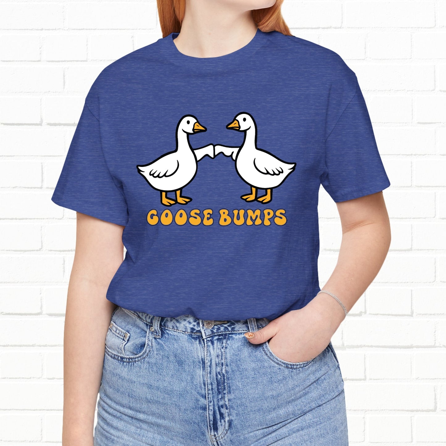 Goosebumps Ducks Geese Fist Pumping Funny Unisex Friendship Good Vibes T-shirt