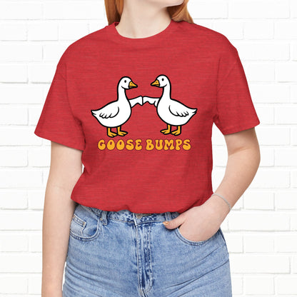 Goosebumps Ducks Geese Fist Pumping Funny Unisex Friendship Good Vibes T-shirt