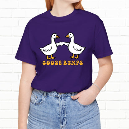 Goosebumps Ducks Geese Fist Pumping Funny Unisex Friendship Good Vibes T-shirt