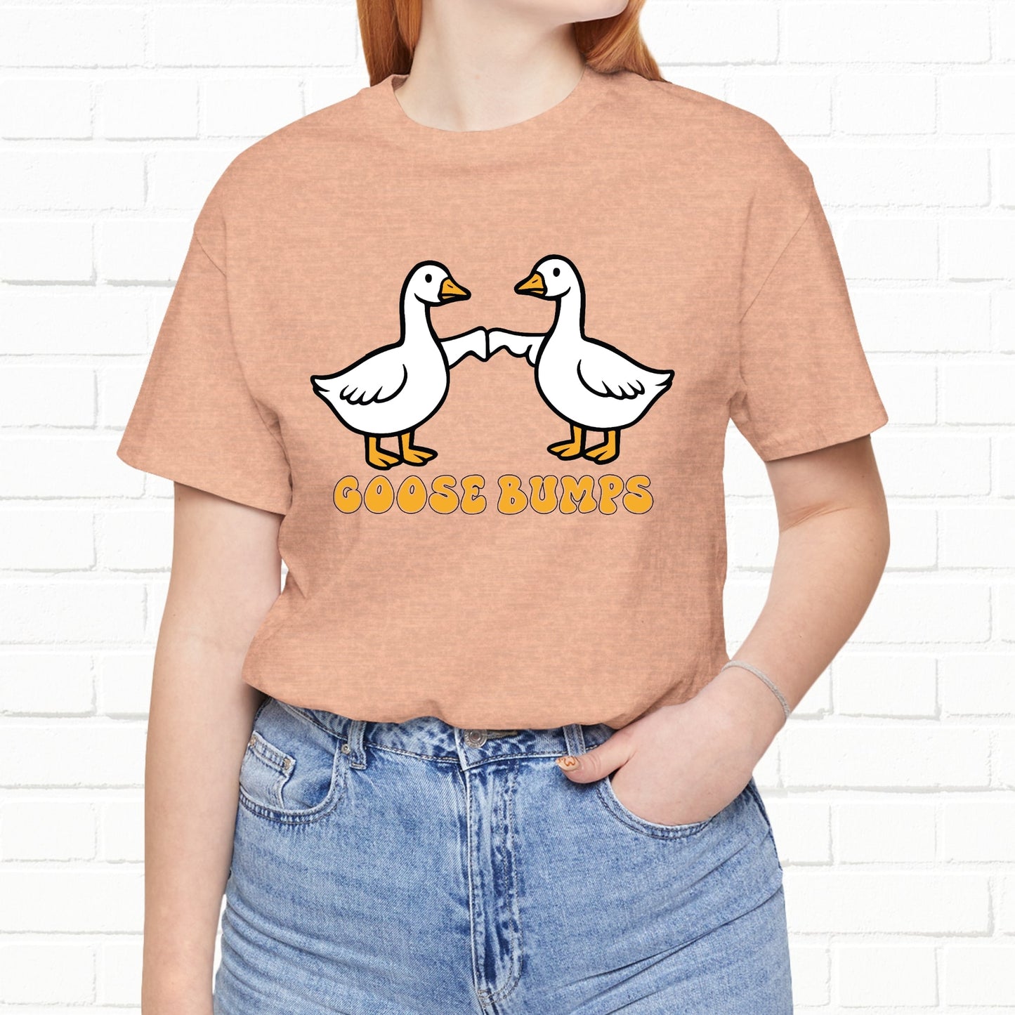 Goosebumps Ducks Geese Fist Pumping Funny Unisex Friendship Good Vibes T-shirt