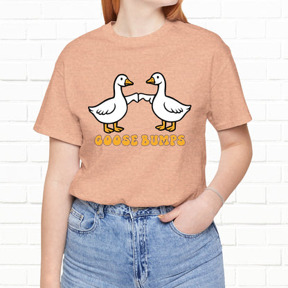 Goosebumps Ducks Geese Fist Pumping Funny Unisex Friendship Good Vibes T-shirt