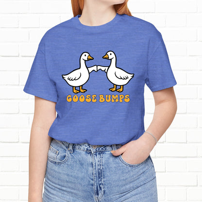 Goosebumps Ducks Geese Fist Pumping Funny Unisex Friendship Good Vibes T-shirt