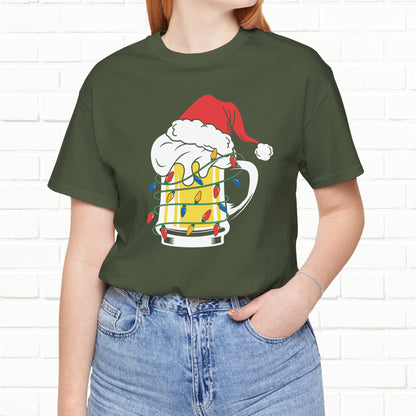 Christmas Beer And Lights Funny Unisex T-Shirt
