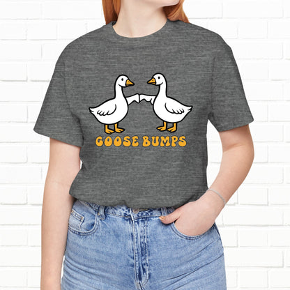Goosebumps Ducks Geese Fist Pumping Funny Unisex Friendship Good Vibes T-shirt