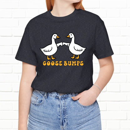 Goosebumps Ducks Geese Fist Pumping Funny Unisex Friendship Good Vibes T-shirt