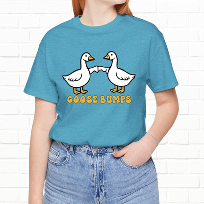 Goosebumps Ducks Geese Fist Pumping Funny Unisex Friendship Good Vibes T-shirt