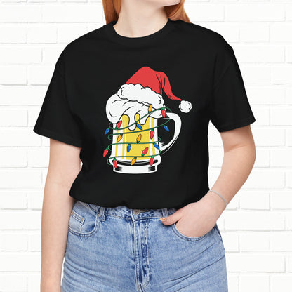 Christmas Beer And Lights Funny Unisex T-Shirt