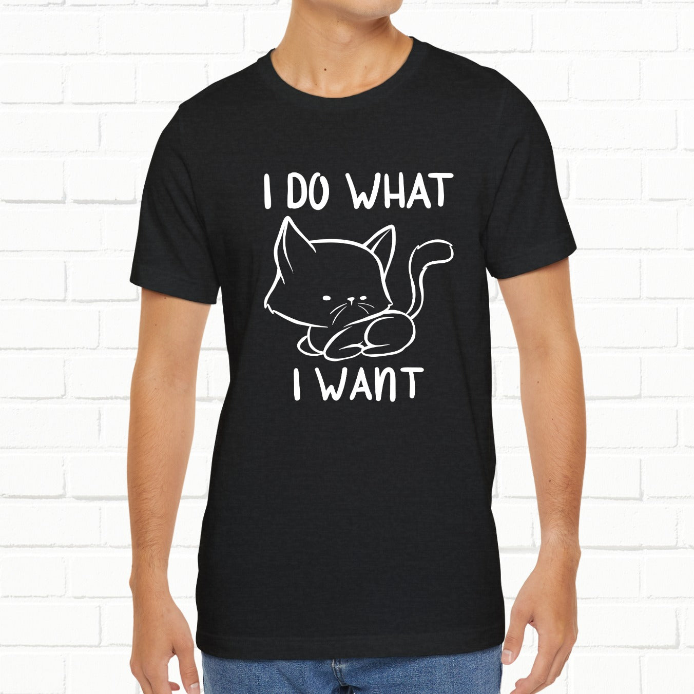 I Do What I Want Funny Cat Attitude Unisex T-Shirt
